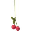 imageCreative CoOp Wool Crocheted Cherries Ornament Pink and Green