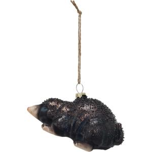 imageCreative CoOp HandPainted Glass Mole Ornament with Glitter Brown