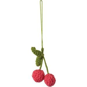 imageCreative CoOp Wool Crocheted Cherries Ornament Pink and Green