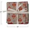 imageCreative CoOp 10 Square Cotton Chambray Printed Cocktail Napkins wPatterns Multi Color Set of 4