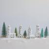 imageCreative CoOp 634quotL x 314quotW x 1014quotH Stoneware Lighthouse wLED Light White Batteries Included