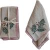 imageCreative CoOp Holly Embroidered Napkins Cotton and Linen Blend Multicolor Set of 4