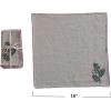 imageCreative CoOp Holly Embroidered Napkins Cotton and Linen Blend Multicolor Set of 4