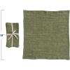 imageCreative CoOp Large Stonewashed Linen Cocktail Napkins Green Set of 4