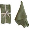 imageCreative CoOp Large Stonewashed Linen Cocktail Napkins Green Set of 4