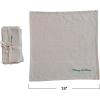 imageCreative CoOp Merry Christmas Cotton Napkins Natural and Green Set of 4