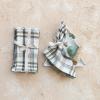 imageCreative CoOp Stonewashed Cotton Napkins White and Green Plaid Set of 4