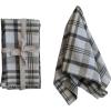 imageCreative CoOp Stonewashed Cotton Napkins White and Green Plaid Set of 4