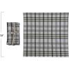 imageCreative CoOp Stonewashed Cotton Napkins White and Green Plaid Set of 4