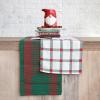 imageCreative CoOp Woven Cotton Table Runner with Stripes Green and Red