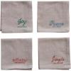 imageCreative CoOp Holiday Cotton Chambray Cocktail Napkins Multicolor Set of 4