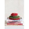 imageCreative CoOp Handmade Wool Felt Ball Coasters Red and Green Set of 4RedGreen