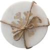 imageCreative CoOp 4quot Round Marble Coasters wMother of Pearl Snowflake Inlay Set of 4