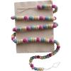 imageCreative CoOp Decorative Handmade Wool Felt Ball Garland Multicolor