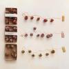 imageCreative CoOp Decorative Paper Folding Honeycomb Ornaments with DIY Garland String Rust Color Set of 12