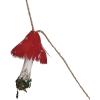 imageCreative CoOp Feather and Foam Mushroom Garland with Gold Glitter and Faux Moss Pink White and Green