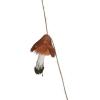 imageCreative CoOp Feather and Foam Mushroom Garland with Gold Glitter and Faux Moss Rust