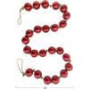 imageCreative CoOp Glass Ball Ornament Garland on Jute String Red
