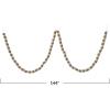 imageCreative CoOp Handmade Wool Felt Ball Garland in Printed Drawstring Bag Brown and Cream Color