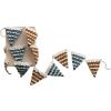 imageCreative CoOp Handmade Wool Felt Scalloped Pennant Garland Multicolor