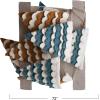 imageCreative CoOp Handmade Wool Felt Scalloped Pennant Garland Multicolor