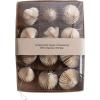 imageCreative CoOp Decorative Paper Folding Honeycomb Ornaments with DIY Garland String Cream Color Set of 12