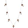 imageCreative CoOp Feather and Foam Mushroom Garland with Gold Glitter and Faux Moss Rust