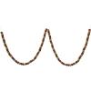 imageCreative CoOp Handmade Wool Felt Ball Garland in Printed Drawstring Bag Red and Green