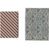 imageCreative CoOp 12 L x 812W x 4 H ampamp 10 L x 812W x 4 H Printed Recycled Paper Gift Boxes Multi Color Set of 2