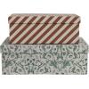imageCreative CoOp 12 L x 812W x 4 H ampamp 10 L x 812W x 4 H Printed Recycled Paper Gift Boxes Multi Color Set of 2
