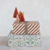 imageCreative CoOp 12 L x 812W x 4 H ampamp 10 L x 812W x 4 H Printed Recycled Paper Gift Boxes Multi Color Set of 2