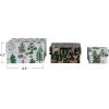 imageCreative CoOp 812quotL x 8quot W x 412quotH 7quot L x 612quotW x 314quotH ampamp 412quotL x 4quot W x 3quot H Printed Recycled Paper Gift Boxes wTreeDeer Patterns ampamp Closures Multi Color Set of 3 