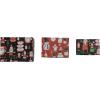 imageCreative CoOp 814quotL x 614quotW x 414quotH 714quotL x 514quotW x 314quotH ampamp 614quotL x 414quotW x 214quotH Printed Recycled Paper Gift Boxes wSnowman ampamp Santa Patterns Multi Color Set of 3 