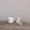imageCreative CoOp Stoneware Creamer and Sugar Pot Set Multicolor Set of 3