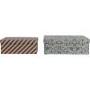 imageCreative CoOp 12 L x 812W x 4 H ampamp 10 L x 812W x 4 H Printed Recycled Paper Gift Boxes Multi Color Set of 2