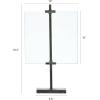 imageCreative CoOp 10 in x 1675 in Black Adjustable Metal Stand and Glass Floating Photo Frame