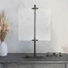 imageCreative CoOp 10 in x 1675 in Black Adjustable Metal Stand and Glass Floating Photo Frame