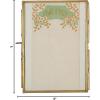 imageCreative CoOp Brass ampamp Glass Photo Frame with Gold Finish ampamp Hinged Opening