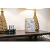 imageCreative CoOp Brass ampamp Glass Photo Frame with Gold Finish ampamp Hinged Opening