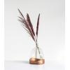 imageCreative CoOp Decorative Glass Cloche with Metal Tray Clear and Copper