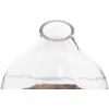 imageCreative CoOp Decorative Glass Cloche with Metal Tray Clear and Copper