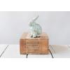 imageCreative CoOp Distressed Terracotta Figurine Rabbit Aqua