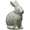 imageCreative CoOp Distressed Terracotta Figurine Rabbit Aqua
