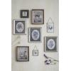 imageCreative CoOp Glass ampamp Brass Photo Frames with Stands Set of 2 StylesHanging