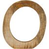imageCreative CoOp Modern Decorative Carved Wood Standing Circle Natural Dcor