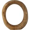 imageCreative CoOp Modern Decorative Carved Wood Standing Circle Natural Dcor
