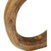 imageCreative CoOp Modern Decorative Carved Wood Standing Circle Natural Dcor