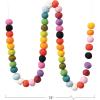 imageCreative CoOp Wool Felt Ball Garland Multi Color