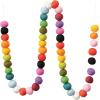 imageCreative CoOp Wool Felt Ball Garland Multi Color
