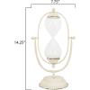 imageDecorative Metal ampamp Glass Thirty Minute HourglassAntique Cream